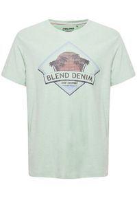 Blend T-Shirt 20715306 Zielony Regular Fit. Kolor: zielony. Materiał: bawełna