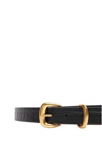 Calvin Klein Pasek Damski Bombay Strap Croc 25Mm Belt LV04F7056G Czarny. Kolor: czarny. Materiał: skóra #3