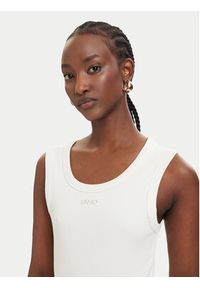 Liu Jo Sport Top TA6097 J4822 Kremowy Slim Fit. Kolor: kremowy. Materiał: bawełna. Styl: sportowy #3