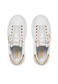 Karl Lagerfeld - KARL LAGERFELD Sneakersy KL63510A Biały. Kolor: biały. Materiał: skóra #5