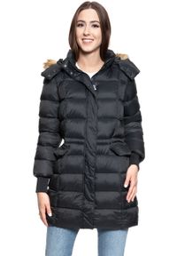 Mustang - DAMSKA KURTKA ZIMOWA MUSTANG Heidi H Longparka CAVIAR 1008260 4132. Materiał: wełna, guma, futro, poliamid, tkanina, jeans. Długość: krótkie. Wzór: aplikacja. Sezon: zima. Styl: retro, elegancki #4