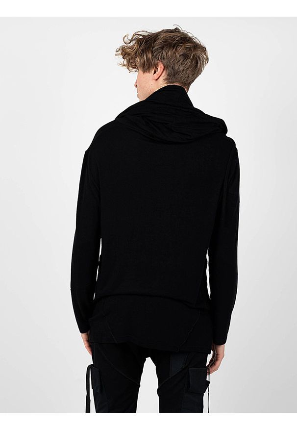 La Haine Inside Us Sweter "Banner-Unisex" | A2233 4J | BANNER | Kobieta | Czarny. Typ kołnierza: kaptur. Kolor: czarny. Materiał: wiskoza, elastan. Długość: długie