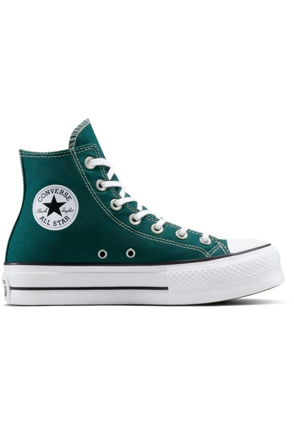 Buty sportowe Converse Chuck Taylor As Lift. Kolor: zielony. Materiał: materiał. Sport: fitness