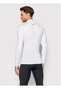 Under Armour Koszulka techniczna HeatGear® Mock 1369606 Biały Skinny Fit. Kolor: biały. Materiał: syntetyk #4