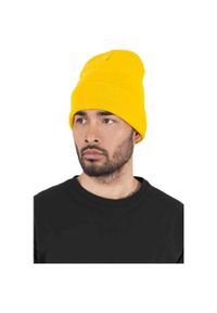 FLEXFIT - Czapka Ciężkiej Grubości Długa. Kolor: żółty