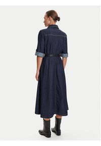Liu Jo Sukienka jeansowa UF5148 D0268 Granatowy Regular Fit. Kolor: niebieski. Materiał: bawełna #3