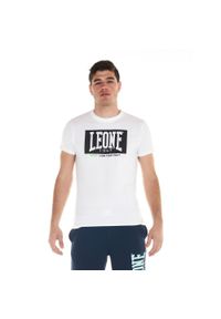 LEONE 1947 APPAREL - Sportowa koszulka męska Fluo. Kolor: biały. Materiał: tkanina. Sport: fitness
