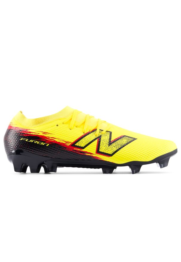 Korki męskie New Balance FURON TEAM FG V8 UF3F1WQ – żółte. Kolor: żółty. Materiał: syntetyk, materiał. Szerokość cholewki: normalna. Sport: piłka nożna