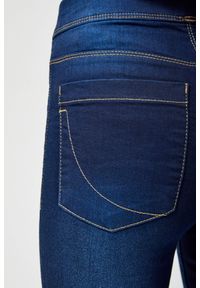 MOODO - Jegginsy w kolorze navy. Materiał: jeans, bawełna, poliester, elastan. Długość: długie. Wzór: gładki #2