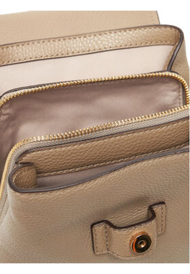MICHAEL Michael Kors Plecak Quinn 30T5GQNB0L Beżowy. Kolor: beżowy. Materiał: skóra