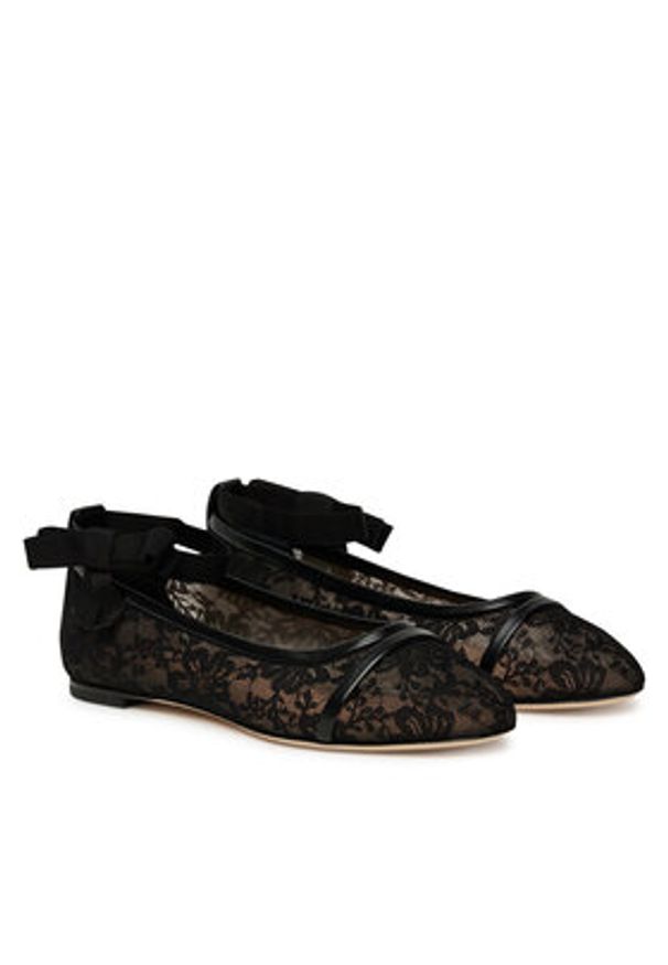 MALONE SOULIERS Baleriny Sabina 5-1 Czarny. Kolor: czarny. Materiał: materiał