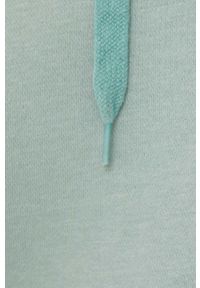 Answear Lab bluza bawełniana damska kolor turkusowy z kapturem gładka. Typ kołnierza: kaptur. Kolor: turkusowy. Materiał: bawełna. Wzór: gładki. Styl: wakacyjny #3