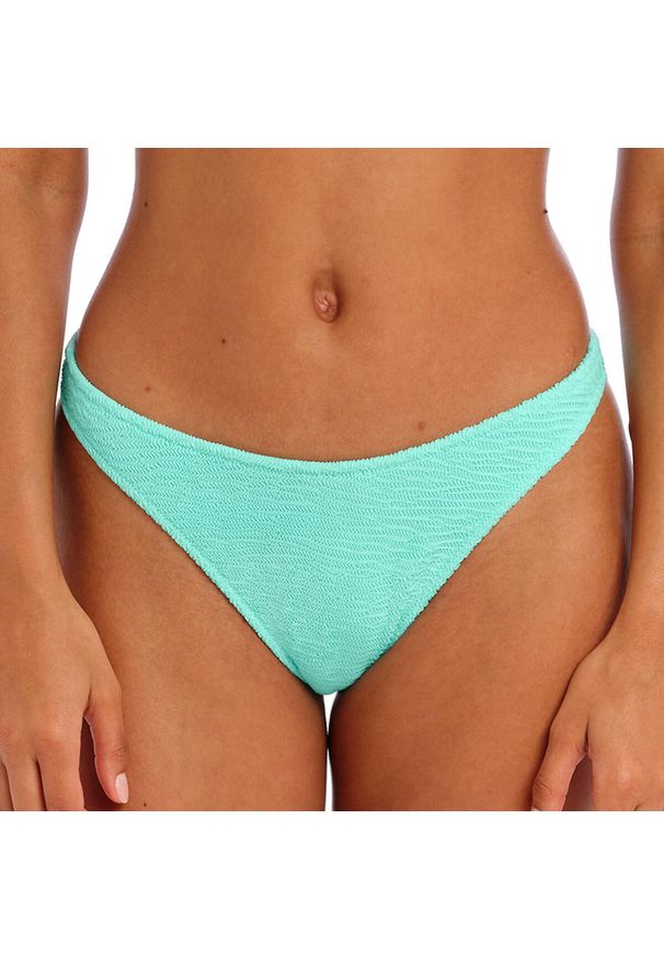 FREYA ACTIVE - Damskie figi do kostiumu kąpielowego z rozcięciem Freya Ibiza Waves. Kolor: niebieski. Materiał: tkanina