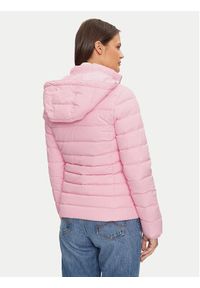 Tommy Jeans Kurtka puchowa Basic DW0DW18312 Różowy Slim Fit. Kolor: różowy. Materiał: syntetyk #3