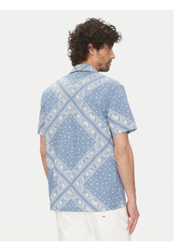 Tommy Jeans Koszula DM0DM20888 Błękitny Regular Fit. Kolor: niebieski. Materiał: bawełna