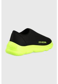 Love Moschino sneakersy kolor czarny. Nosek buta: okrągły. Kolor: czarny. Obcas: na platformie #5