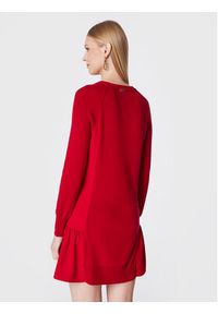 TwinSet - TWINSET Sukienka dzianinowa 222TT3280 Czerwony Regular Fit. Kolor: czerwony. Materiał: syntetyk, dzianina #5