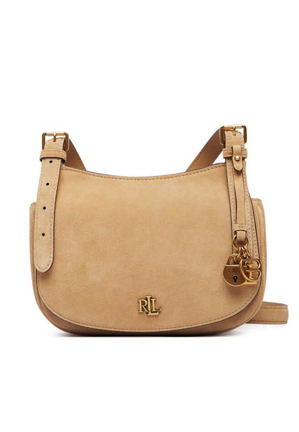 Lauren Ralph Lauren - Torebka LAUREN RALPH LAUREN. Kolor: beżowy