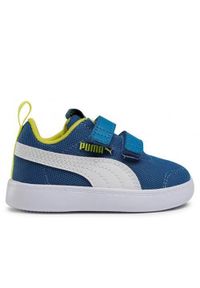 Buty do chodzenia niemowlęce Puma Courtflex V2 Mesh V Inf. Zapięcie: rzepy. Kolor: niebieski. Materiał: mesh. Szerokość cholewki: normalna. Sport: turystyka piesza #1