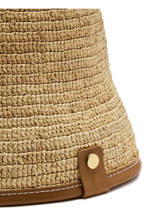 JACQUEMUS Kapelusz Cappello 245AC642 Beżowy. Kolor: beżowy. Materiał: materiał