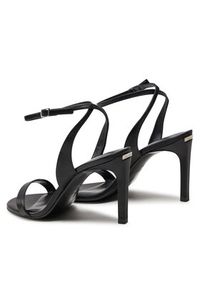 Calvin Klein Sandały Heel Sandal 90 Lth HW0HW01945 Czarny. Kolor: czarny. Materiał: skóra #3