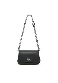Calvin Klein Jeans Torebka Minimal Monogram Shoulder Bag20 LV04K3134G Czarny. Kolor: czarny. Materiał: skórzane #5