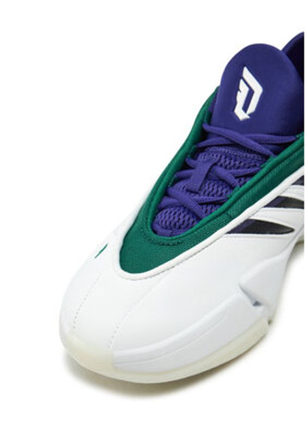 Adidas - adidas Buty do koszykówki Dame 9 IG6603 Biały. Kolor: biały. Materiał: materiał. Sport: koszykówka