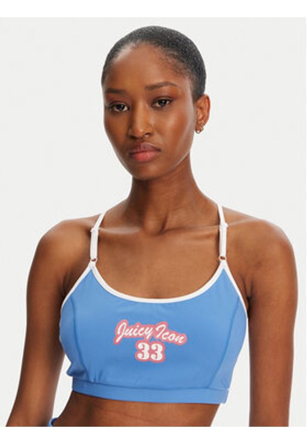 Juicy Couture Biustonosz top JCSNS125404 Niebieski. Kolor: niebieski. Materiał: bawełna