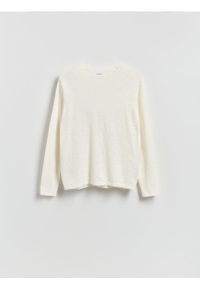 Reserved - Bawełniany sweter - złamana biel. Materiał: bawełna #1