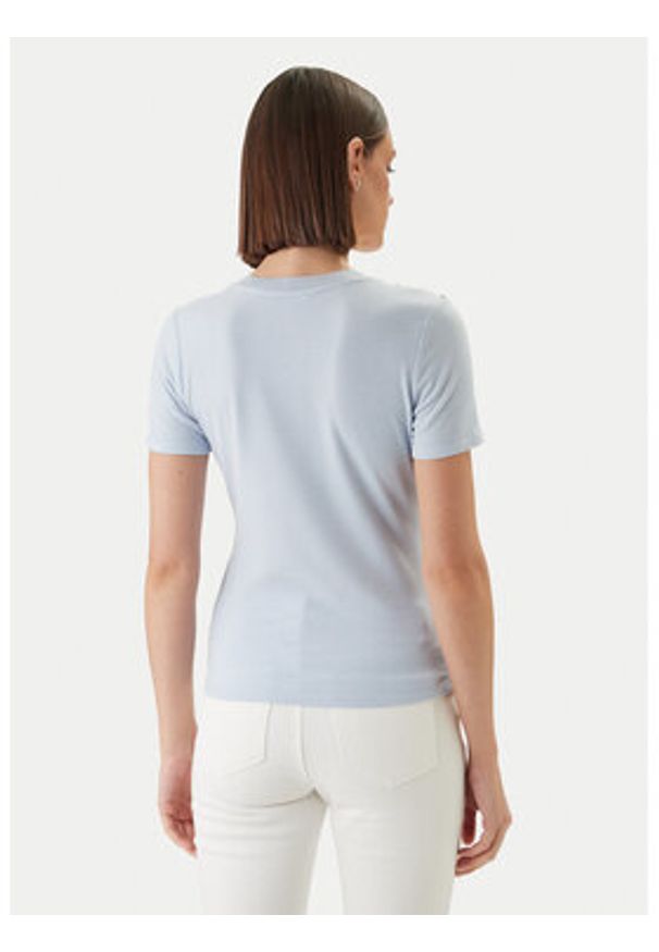 Morgan Bluzka 251-DOMANI Błękitny Slim Fit. Kolor: niebieski. Materiał: wiskoza