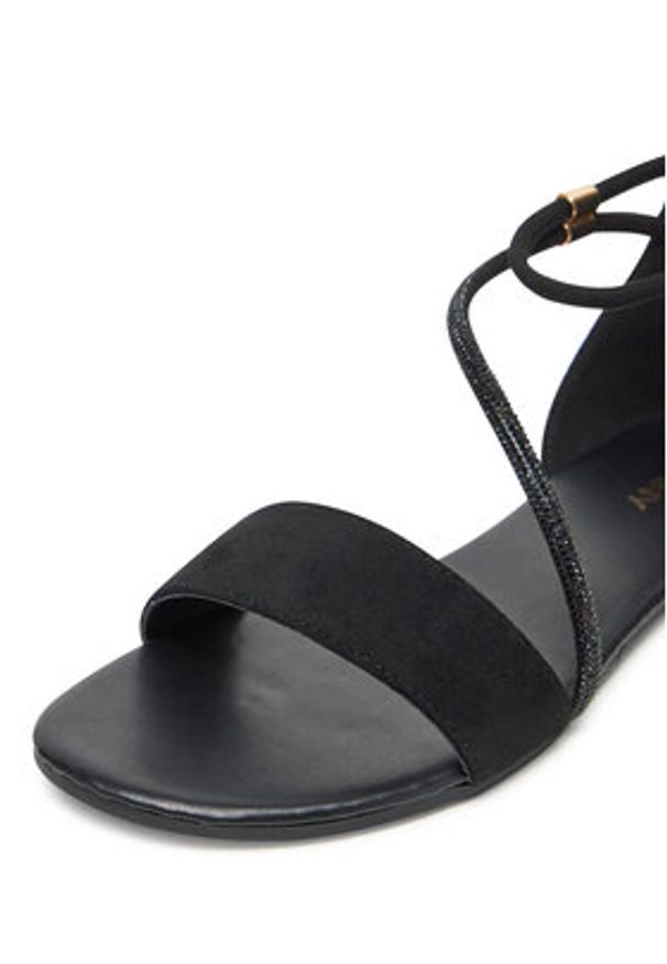 Jenny - JENNY Sandały LESLEY WS5295-14 Czarny. Kolor: czarny. Materiał: materiał