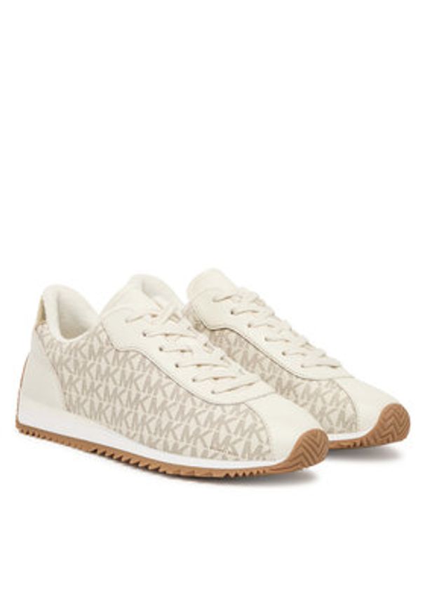 MICHAEL Michael Kors Sneakersy Rhodes 43T5RHFS3L Beżowy. Kolor: beżowy. Materiał: skóra
