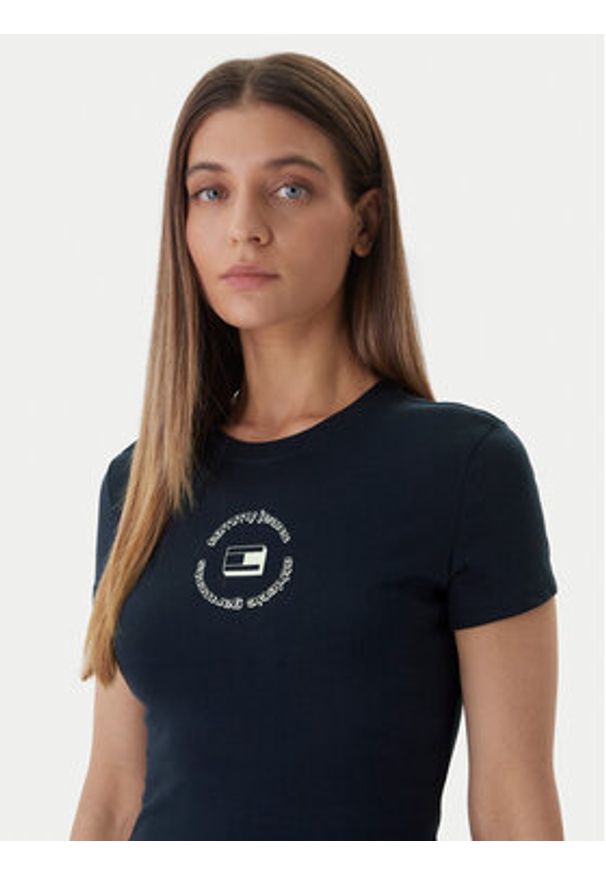 Tommy Jeans Komplet t-shirtów DW0DW23004 Kolorowy Slim Fit. Materiał: bawełna. Wzór: kolorowy