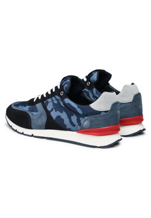 QUAZI Sneakersy QZ-64-06-001063 Granatowy. Kolor: niebieski. Materiał: materiał