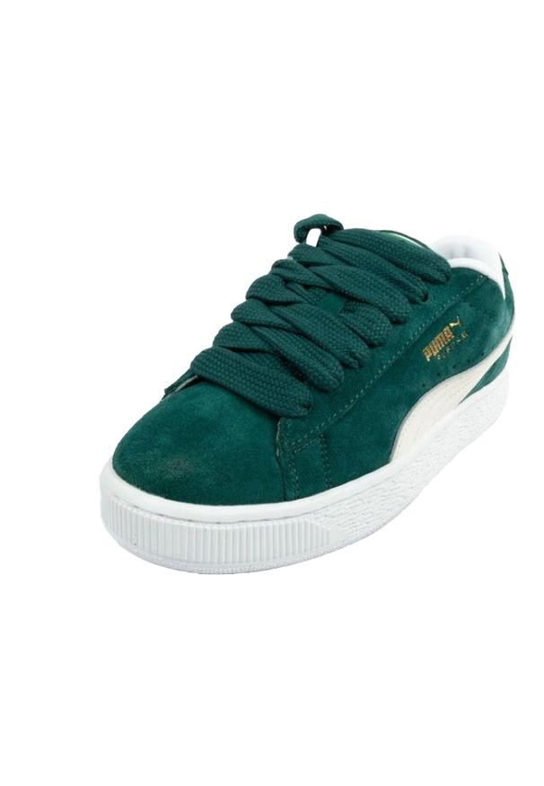 Puma - Zamszowe Buty Treningowe Dla Kobiet. Kolor: zielony. Materiał: zamsz. Styl: sportowy
