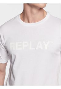 Replay T-Shirt M6462.000.23188P Biały Regular Fit. Kolor: biały. Materiał: bawełna