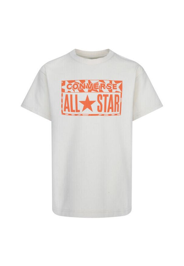 Koszulka dla dzieci Converse Loose Fit. Kolor: beżowy