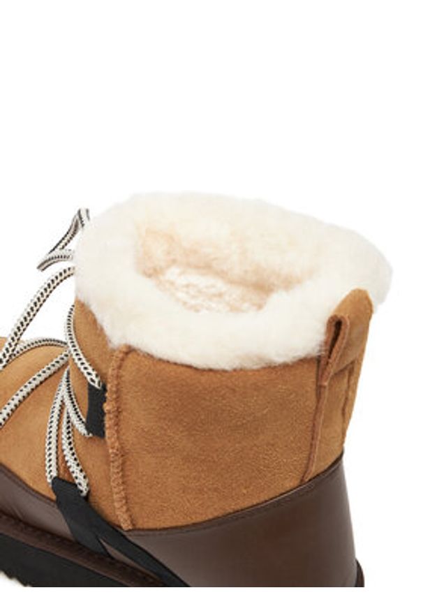 DeeZee Śniegowce DZN-024 Brązowy. Kolor: brązowy. Materiał: zamsz, skóra