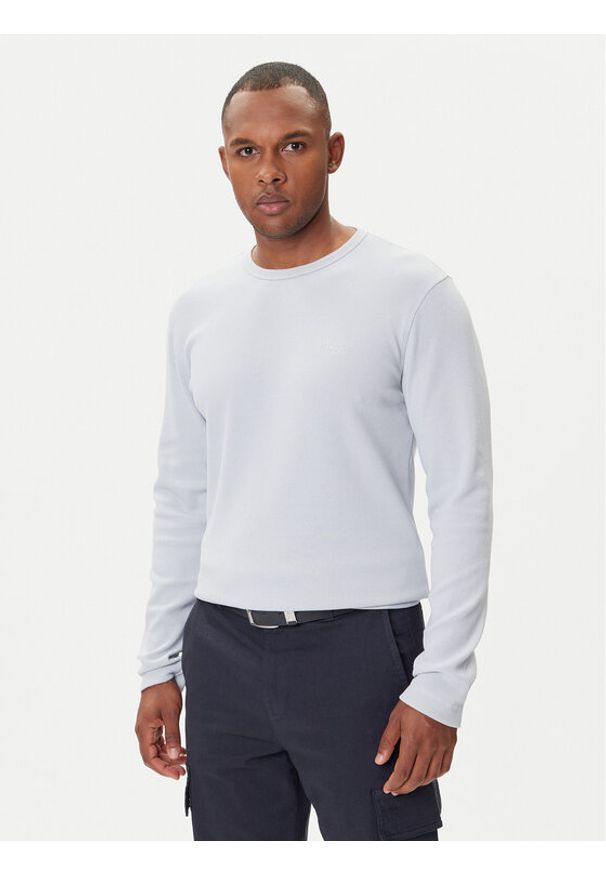 BOSS Longsleeve Tempesto 50520725 Beżowy Regular Fit. Kolor: beżowy. Materiał: bawełna. Długość rękawa: długi rękaw