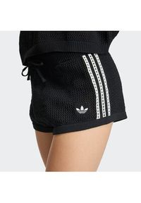 Adidas - adidas Szorty materiałowe Knitted Crochet KC6478 Czarny Regular Fit. Kolor: czarny. Materiał: syntetyk #3