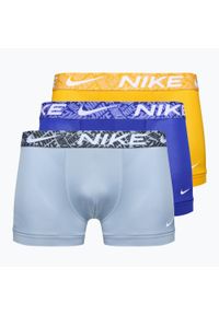 Bokserski męskie Nike Dri-Fit Essential 3 pary. Kolor: niebieski, żółty, wielokolorowy. Technologia: Dri-Fit (Nike)