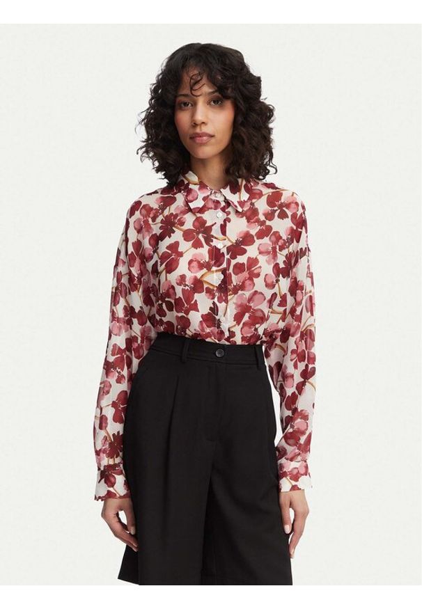 ACCESS FASHION Koszula 63-7027-233 Czerwony Regular Fit. Kolor: czerwony. Materiał: syntetyk