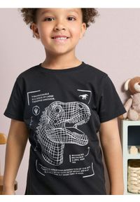 Sinsay - Koszulka z nadrukiem - czarny. Kolor: czarny. Wzór: nadruk #1