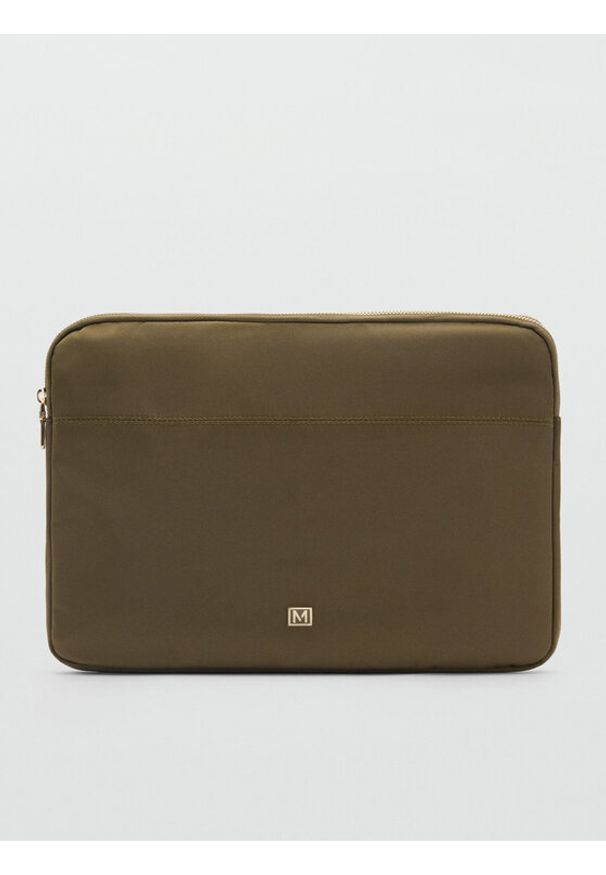 mango - Mango Etui na laptopa 87070427 Khaki. Kolor: brązowy. Materiał: materiał