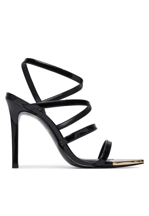 Just Cavalli Sandały 80RA3S55 ZSE31 Czarny. Kolor: czarny. Materiał: skóra