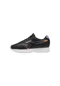 Obuwie Sportowe Damskie Reebok Royal Glide Ripple Double W Czarny. Zapięcie: sznurówki. Kolor: biały, czarny, różowy, wielokolorowy. Materiał: skóra, guma, tkanina. Szerokość cholewki: normalna. Model: Reebok Royal. Sport: turystyka piesza