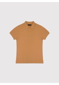 Pako Lorente - PAKO LORENTE – Gładki t-shirt polo w pomarańczowym kolorze. Okazja: na co dzień. Typ kołnierza: polo. Kolor: czerwony, biały, pomarańczowy. Materiał: bawełna. Wzór: gładki. Styl: casual #3