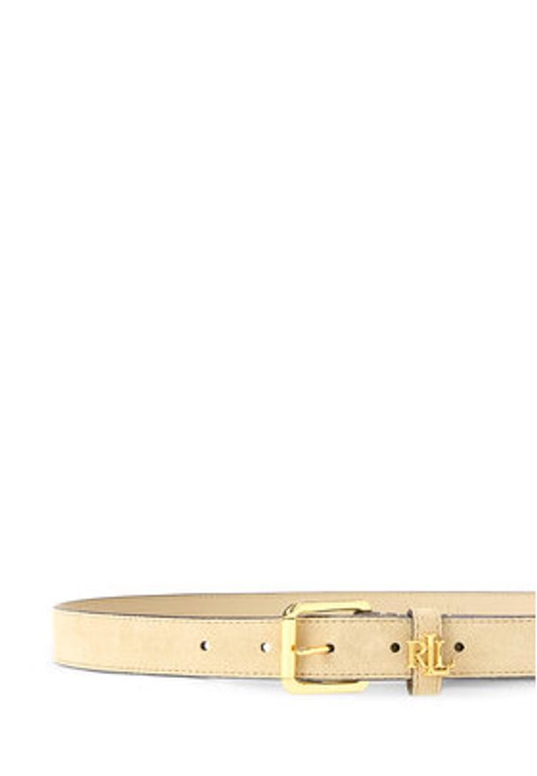 Lauren Ralph Lauren - LAUREN RALPH LAUREN Pasek 412978433005 Écru. Materiał: skóra