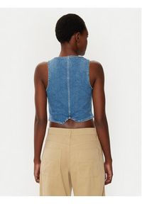 Hugo - HUGO Kamizelka Gardenia_B 50531700 Niebieski Slim Fit. Kolor: niebieski. Materiał: bawełna, jeans
