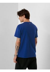 outhorn - T-shirt gładki męski. Materiał: materiał, bawełna, jersey. Wzór: gładki #3